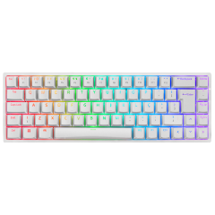 TECLADO MECANICO AKKO MODELO 3068B PLUS BRANCO SWITH BLUE
