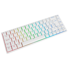 TECLADO MECANICO AKKO MODELO 3068B PLUS BRANCO SWITH BLUE