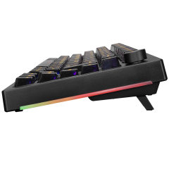 TECLADO MECANICO AKKO MODELO 5075S CLEAR BLACK SWITH CREAMBLACKV3PRO