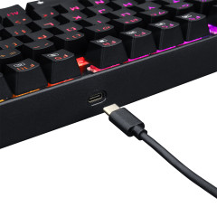 TECLADO MECANICO KUMARA PRO RGB PRETO SWITCH RED S/F