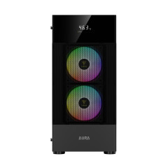GABINETE GAMER GAMDIAS AURA GC5 PRETO COM FAN