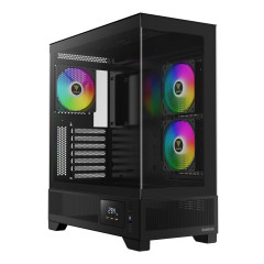 GABINETE GAMER GAMDIAS ATLAS M1 PRETO COM FAN