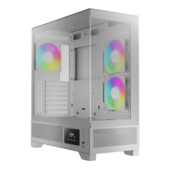 GABINETE GAMER GAMDIAS ATLAS M1 BRANCO COM FAN