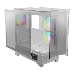 GABINETE GAMER GAMDIAS ATLAS M1 BRANCO COM FAN