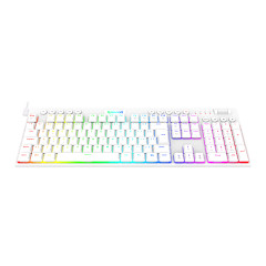 TECLADO MECANICO RGB REDRAGON HORUS BRANCO COM SWITCH MARROM