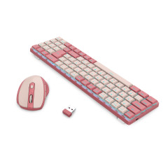 COMBO TECLADO + MOUSE REDRAGON BS-8772 ROSA