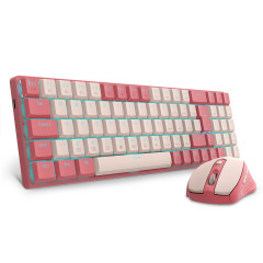 COMBO TECLADO + MOUSE REDRAGON BS-8772 ROSA