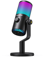 MICROFONE GAMER MAONO DM30 RGB PRETO