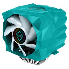COOLER ICEBERG THERMAL ICESLELLT X7 DUAL 120mm / 140mm RGB AZUL