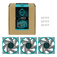 FAN 120MM ICEBERG THERMAL ICEGALE 120mm 3-PACK AZUL COM CINZA