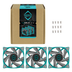 FAN 120MM ICEBERG THERMAL ICEGALE XTRA 120mm 3-PACK AZUL COM CINZA