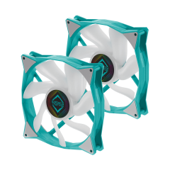 FAN 140MM ICEBERG THERMAL ICEGALE ARGB 140mm 2-PACK AZUL COM BRANCO