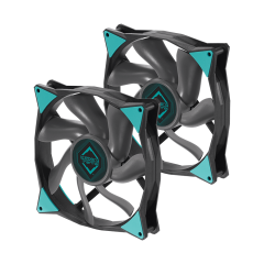 FAN 140MM ICEBERG THERMAL ICEGALE 140mm 2-PACK PRETO COM CINZA