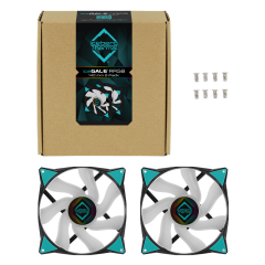 FAN 140MM ICEBERG THERMAL ICEGALE ARGB 140mm 2-PACK PRETO COM BRANCO