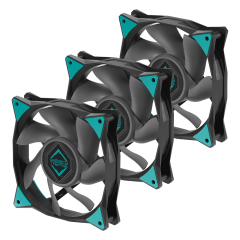 FAN 120MM ICEBERG THERMAL ICEGALE XTRA 120mm 3-PACK PRETO COM CINZA