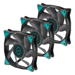 FAN 120MM ICEBERG THERMAL ICEGALE 120mm 3-PACK PRETO COM CINZA