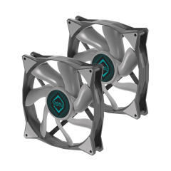 FAN 140MM ICEBERG THERMAL ICEGALE 140mm 2-PACK CINZA