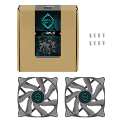 FAN 140MM ICEBERG THERMAL ICEGALE 140mm 2-PACK CINZA