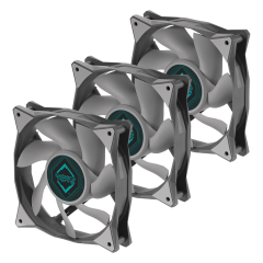 FAN 120MM ICEBERG THERMAL ICEGALE 120mm 3-PACK CINZA