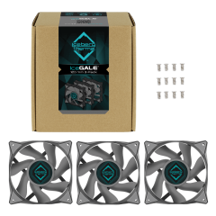 FAN 120MM ICEBERG THERMAL ICEGALE 120mm 3-PACK CINZA