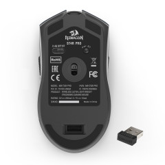 MOUSE GAMERREDRAGON ST4R PRO PRETO