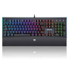 TECLADO MECANICO GAMER ARYAMAN RGB PRETO V2 SWITCH MARROM ABNT2