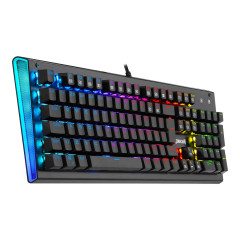 TECLADO MECANICO GAMER ARYAMAN RGB PRETO V2 SWITCH MARROM ABNT2