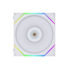 KIT 3 FAN GAMER UNI FAN TL 120MM REVERSE BLADE BRANCO RGB MODELO 12RTL3W