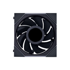 KIT 3 FAN GAMER UNI FAN TL LCD 120MM REVERSE BLADE PRETO RGB MODELO 12RTLLCD3B