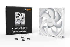 FAN 140MM PWM BE QUIET PURE WINGS 3 BRANCO