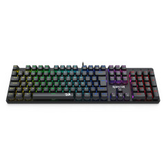 TECLADO MECANICO GAMER REDRAGON SINDRI RAINBOW PRETO
