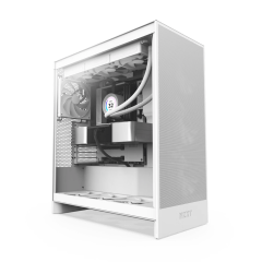 GABINETE GAMER NZXT H7 FLOW BRANCO  MODELO CM-H72FW-01
