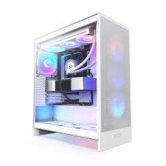 GABINETE GAMER NZXT H7 FLOW RGB BRANCO MODELO CM-H72FW-R1
