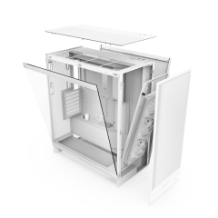 GABINETE GAMER NZXT H7 FLOW RGB BRANCO MODELO CM-H72FW-R1
