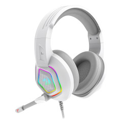 HEADSET GAMER REDRAGON MEDEA RGB BRANCO