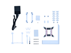 WATER COOLER HYDROSHIFT LCD 360TL BRANCO COM ARGB E DISPLAY