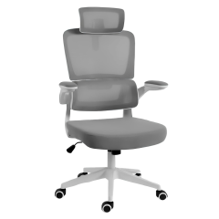 CADEIRA OFFICE HELA CINZA/BRANCO C214-W