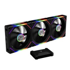 KIT 3 FANS GAMDIAS AEOLUS P2-1203U PRETO