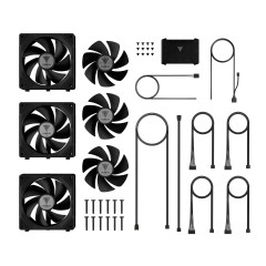 KIT 3 FANS GAMDIAS AEOLUS P2-1203U PRETO