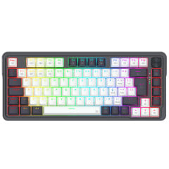 TECLADO MECANICO GAMER UCAL PRO 75% SEM FIO SWITCH MARROM