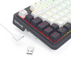 TECLADO MECANICO GAMER UCAL PRO 75% SEM FIO SWITCH MARROM