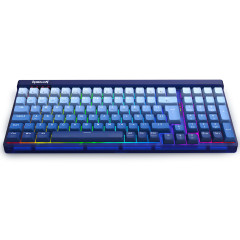 TECLADO MECANICO GAMER REDRAGON GAREN PRO RGB AZUL DEGRADE SWITCH PURPLE