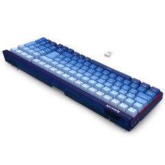TECLADO MECANICO GAMER REDRAGON GAREN PRO RGB AZUL DEGRADE SWITCH PURPLE