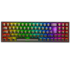 TECLADO MECANICO GAMER POLLUX PRO RGB CLEAR PRETO S/F