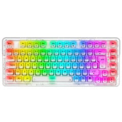 TECLADO MECANICO GAMER ELF PRO RGB CRYSTAL CLEAR TRANSPARENTE S/F
