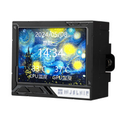 WATER COOLER THERMALRIGHT MJOLNIR VISION 360 ARGB PRETO 3 FAN