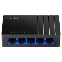 SWITCH CUDY 5 PORTA PRETO MODELO GS105D