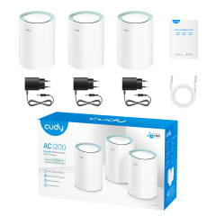 KIT 3 ROTEADOR CUDY AC1200 MODELO M1300