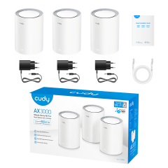 KIT 3 ROTEADOR CUDY AX3000 MODELO M3000