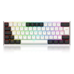 TECLADO MAGNETCO GAMER FIDD RGB PRETO E BRANCO